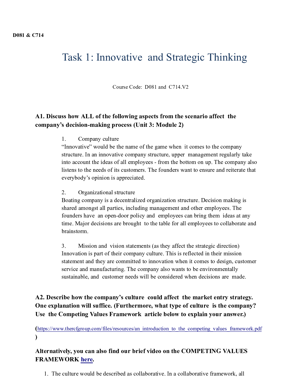 Preview of Dukes Task 1 Redacted.docx  D081 & C714            Task 1: Innovative  and Strategic Think